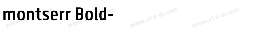 montserr Bold字体转换